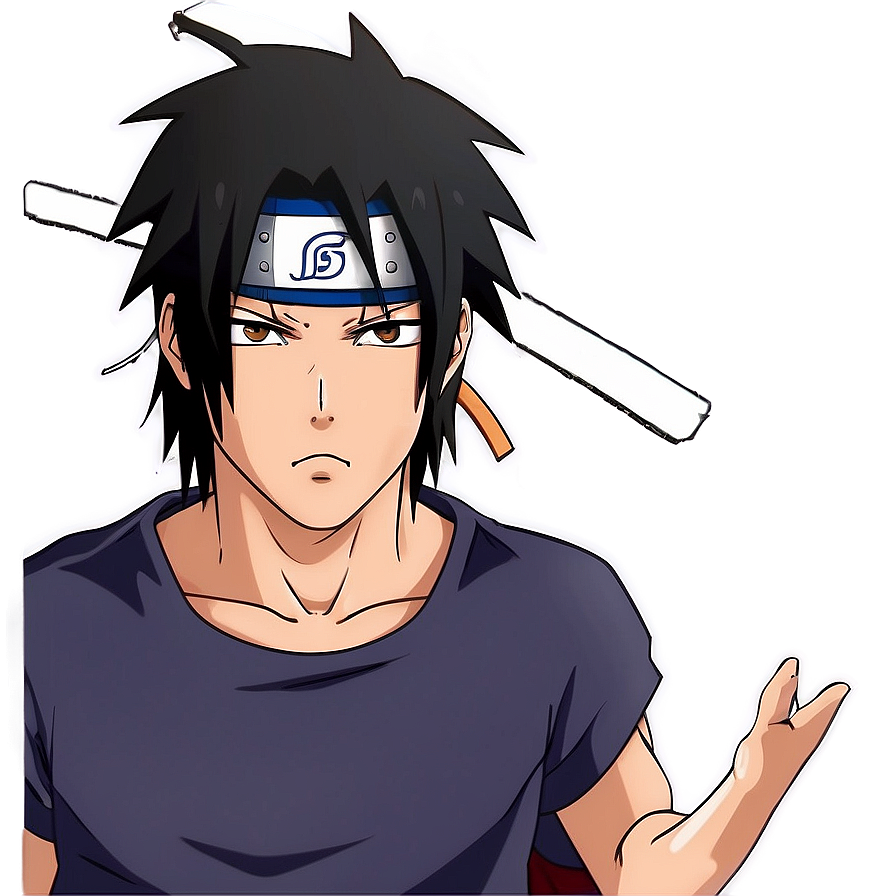 Sasuke's Return Manga Artwork Png Wsw88 PNG