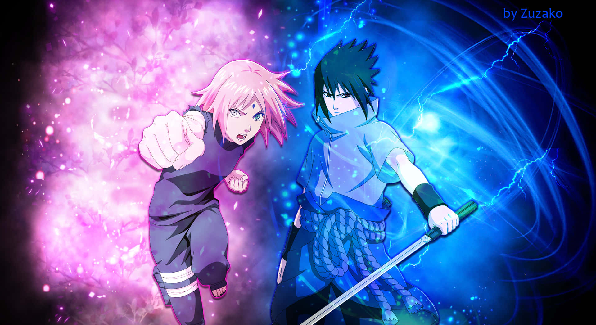 Sasuke&Sakura, Reunited Wallpaper