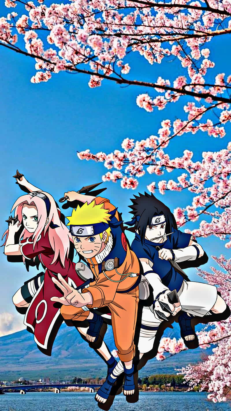 Sasuke and Sakura Together Again Wallpaper