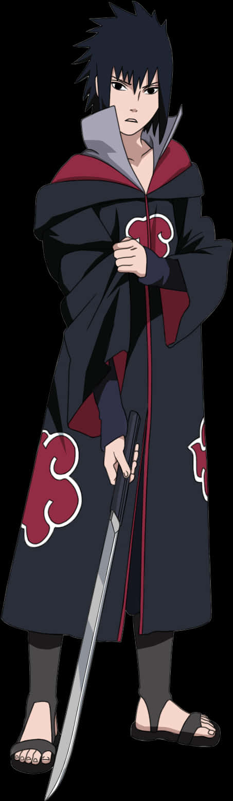 Sasuke Uchiha Akatsuki Robe PNG