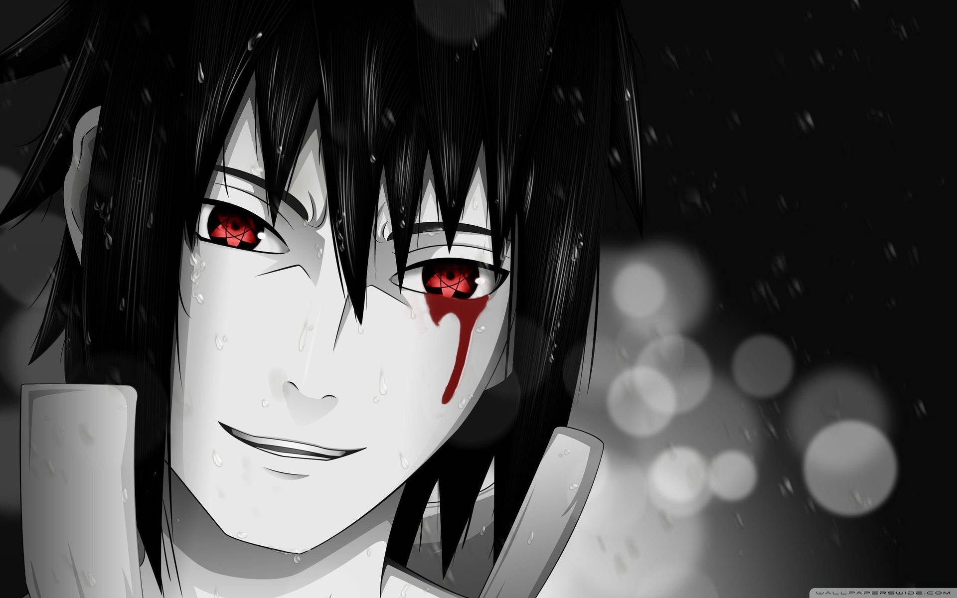 Sasuke Uchiha Anime Bleeding Eyes Wallpaper