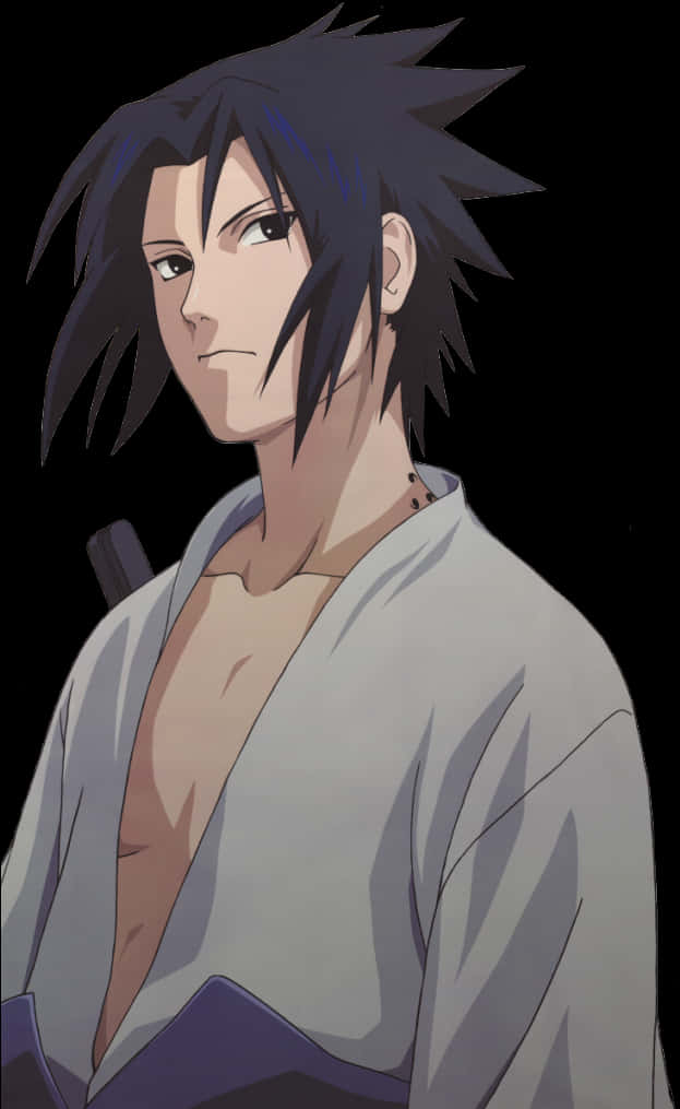 Sasuke Uchiha Anime Portrait PNG