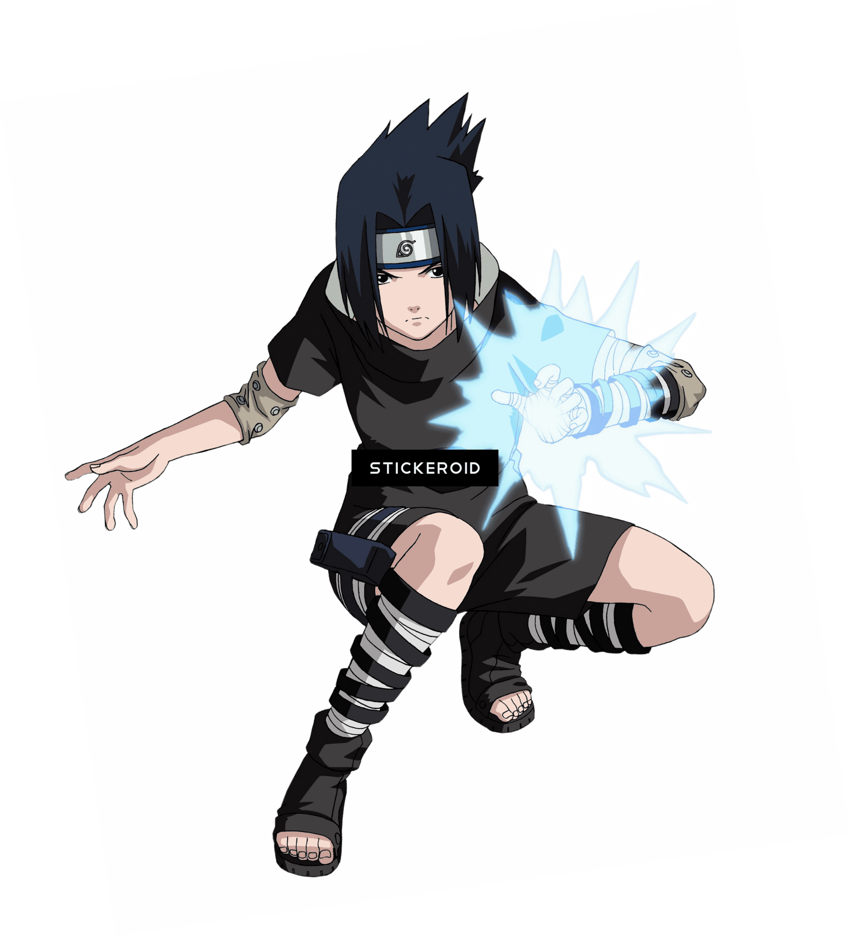 Sasuke Uchiha Chidori Power Up PNG