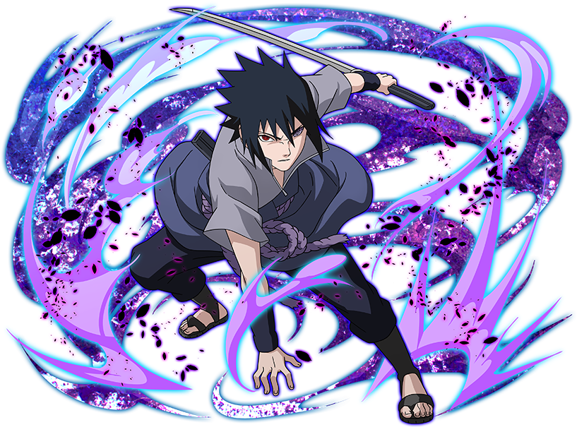 Sasuke Uchiha Chidori Stream Art PNG