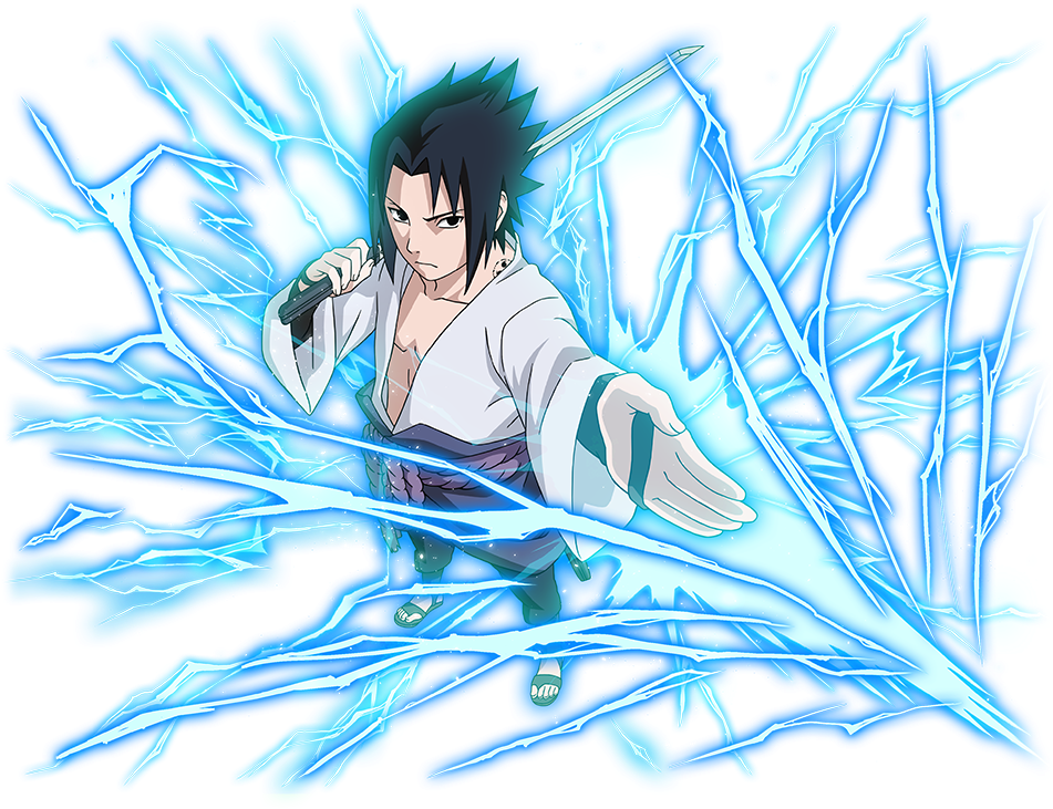 Sasuke Uchiha Chidori Technique PNG