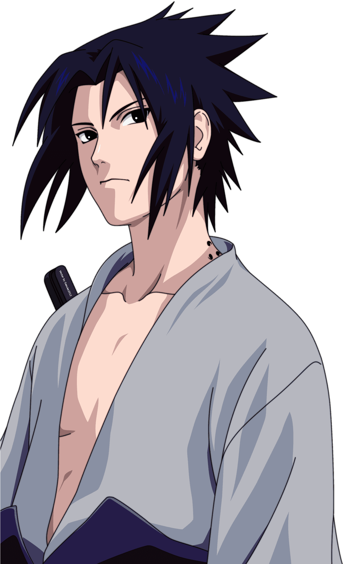 Sasuke Uchiha Confident Stance PNG