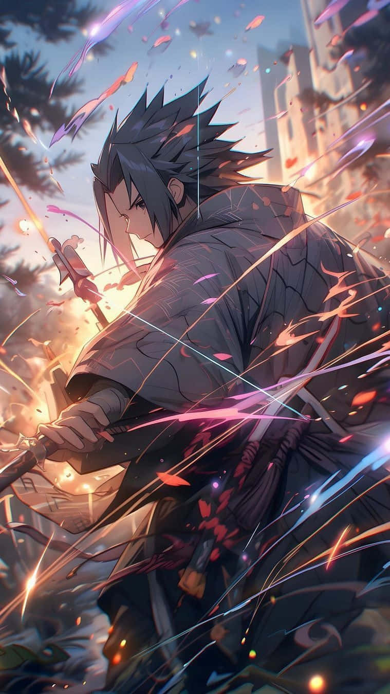 Sasuke Uchiha Epic Battle Artwork Wallpaper