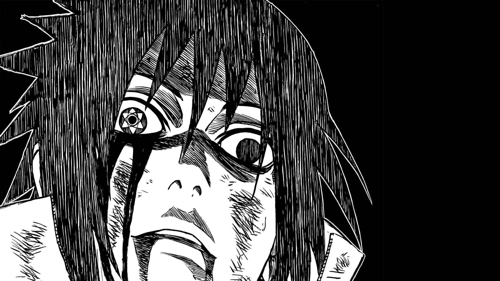 Sasuke Uchiha From Manga Wallpaper