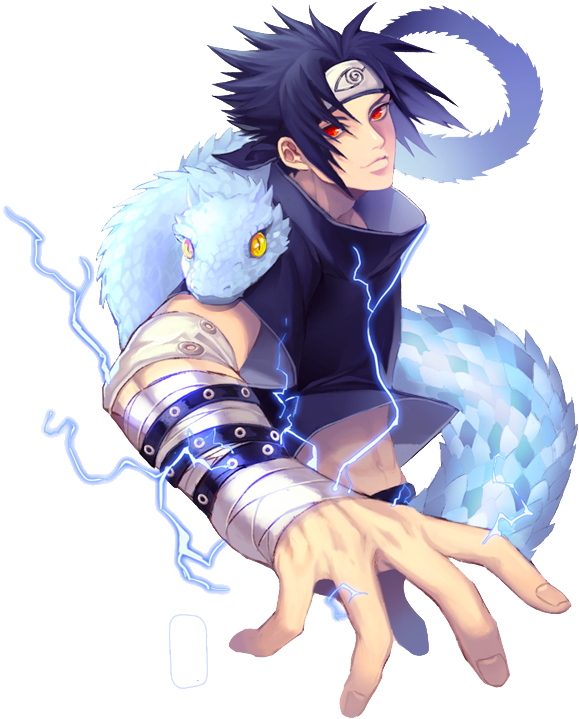 Sasuke Uchiha Lightning Chidori Aura PNG