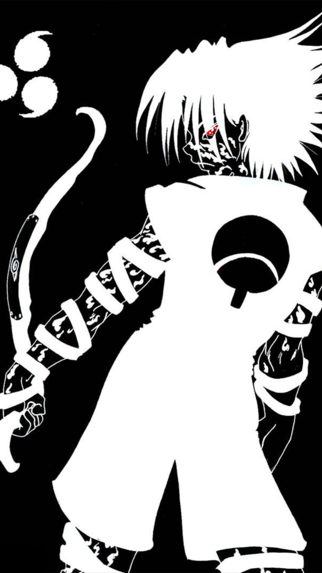Sasuke Uchiha Silhouette Art Wallpaper