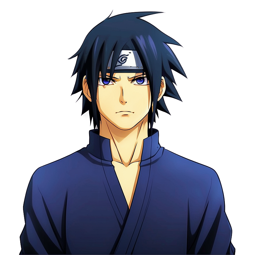 Sasuke Uchiha Smirk Manga Png 06252024 PNG