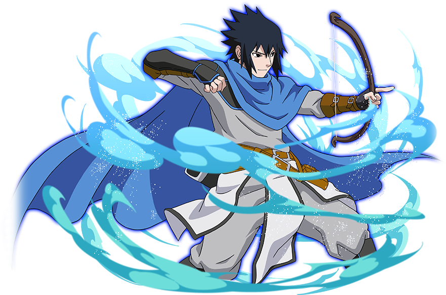 Sasuke Uchiha Water Dragon Jutsu PNG