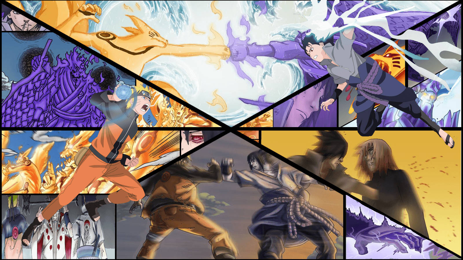 Sasuke Vs Naruto Cutscenes Wallpaper