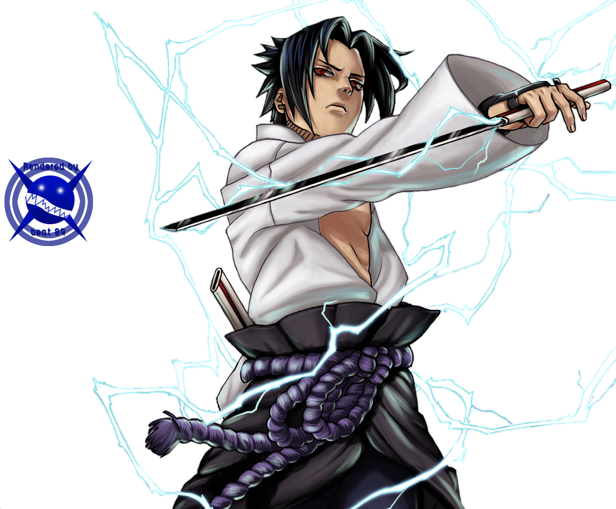 Sasuke_ Uchiha_ Electric_ Aura_ Artwork.png PNG