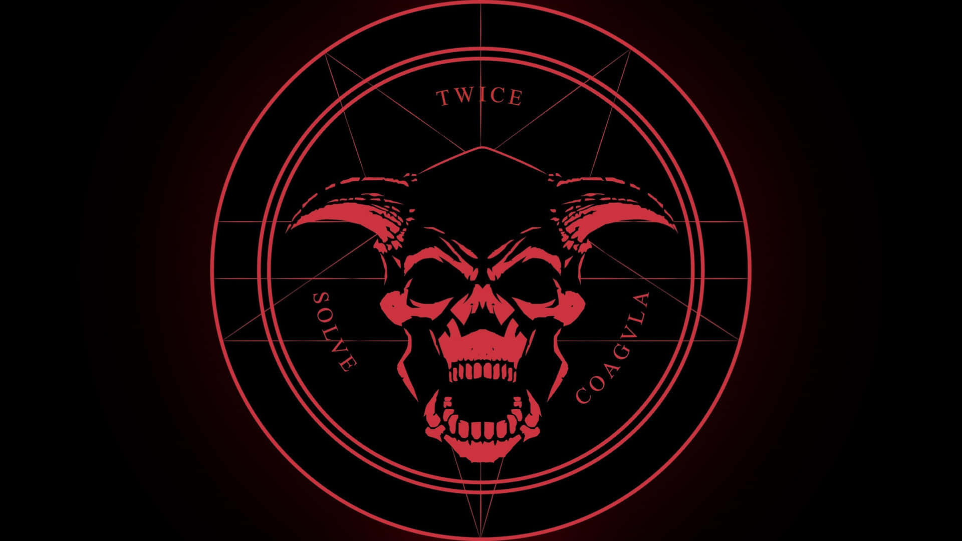 Satanic_ Skull_and_ Sigil_ Artwork Wallpaper