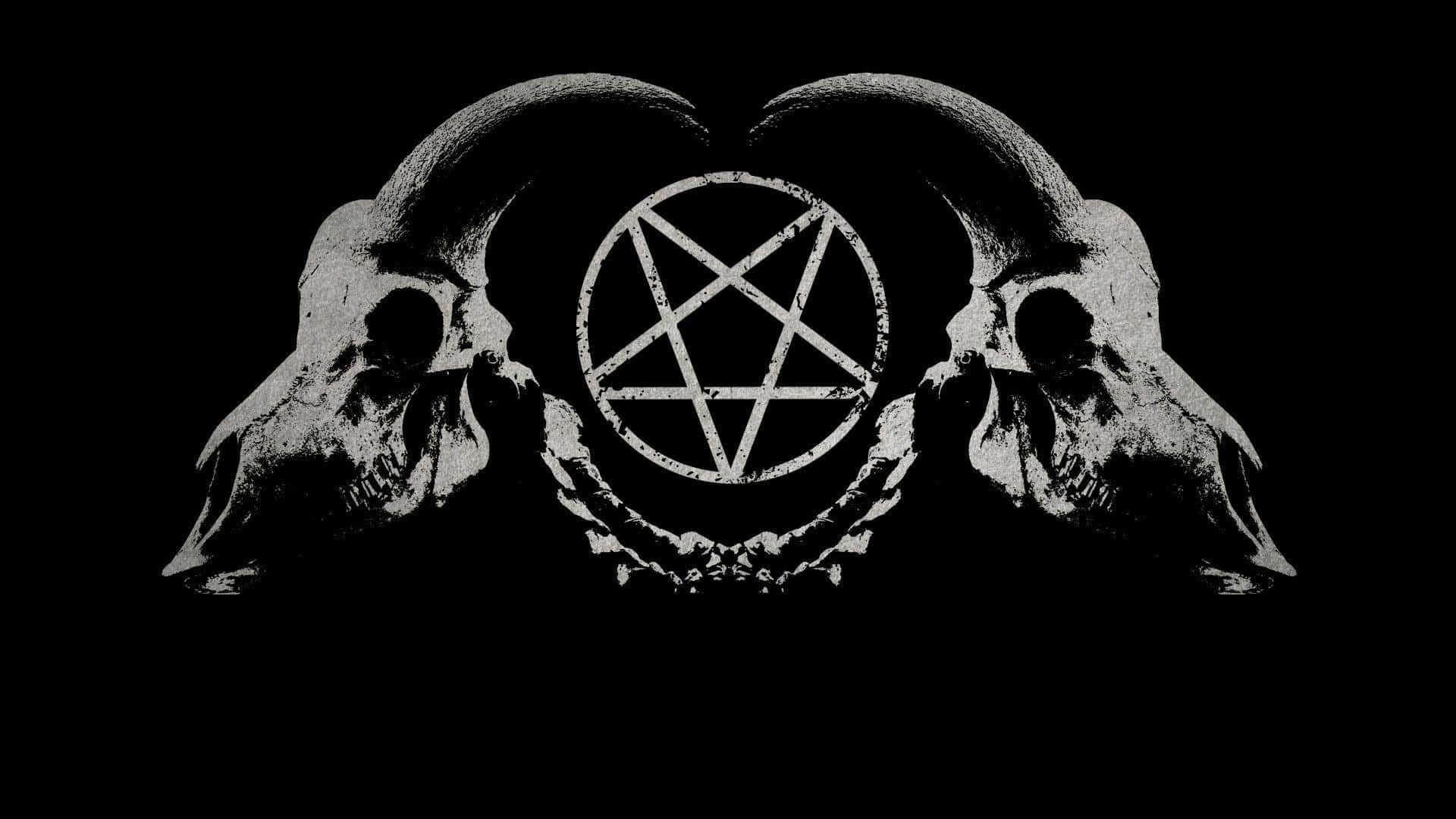 Satanic_ Skulls_and_ Pentagram Wallpaper