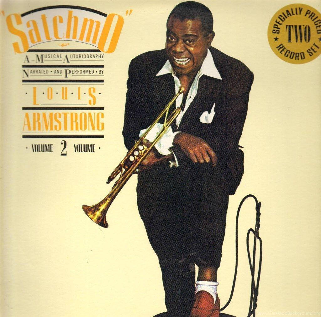 Satchmo Vinyl Cover Louis Armstrong Wallpaper