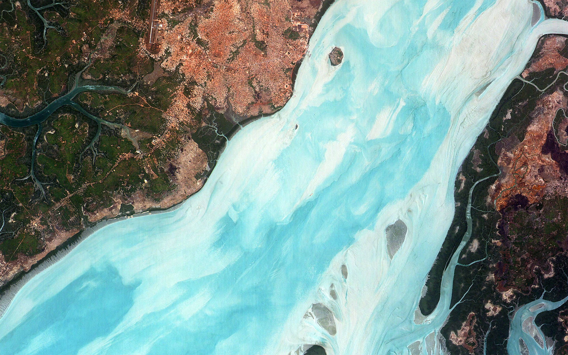 Satellite Image Of Guinea Bissau Picture