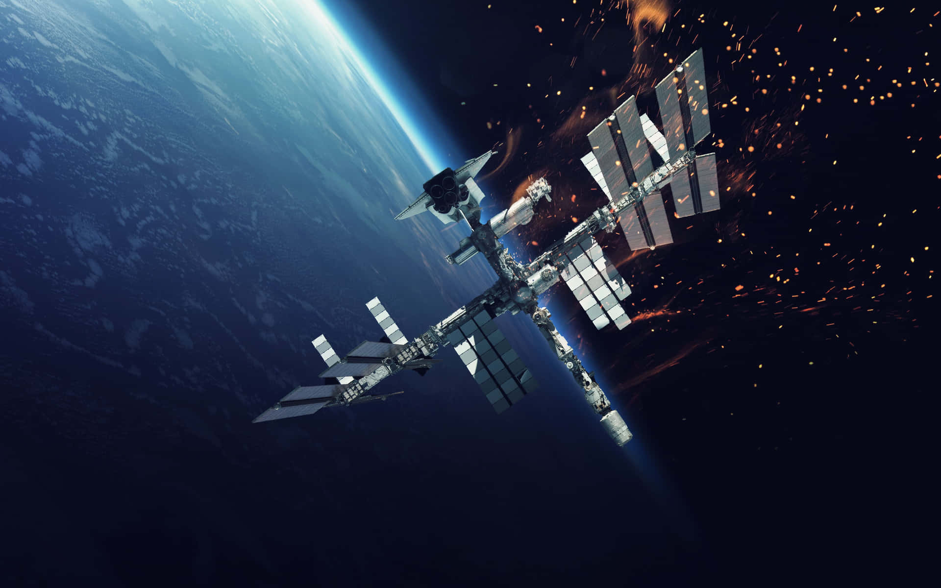 Einbild Der Internationalen Raumstation (iss)