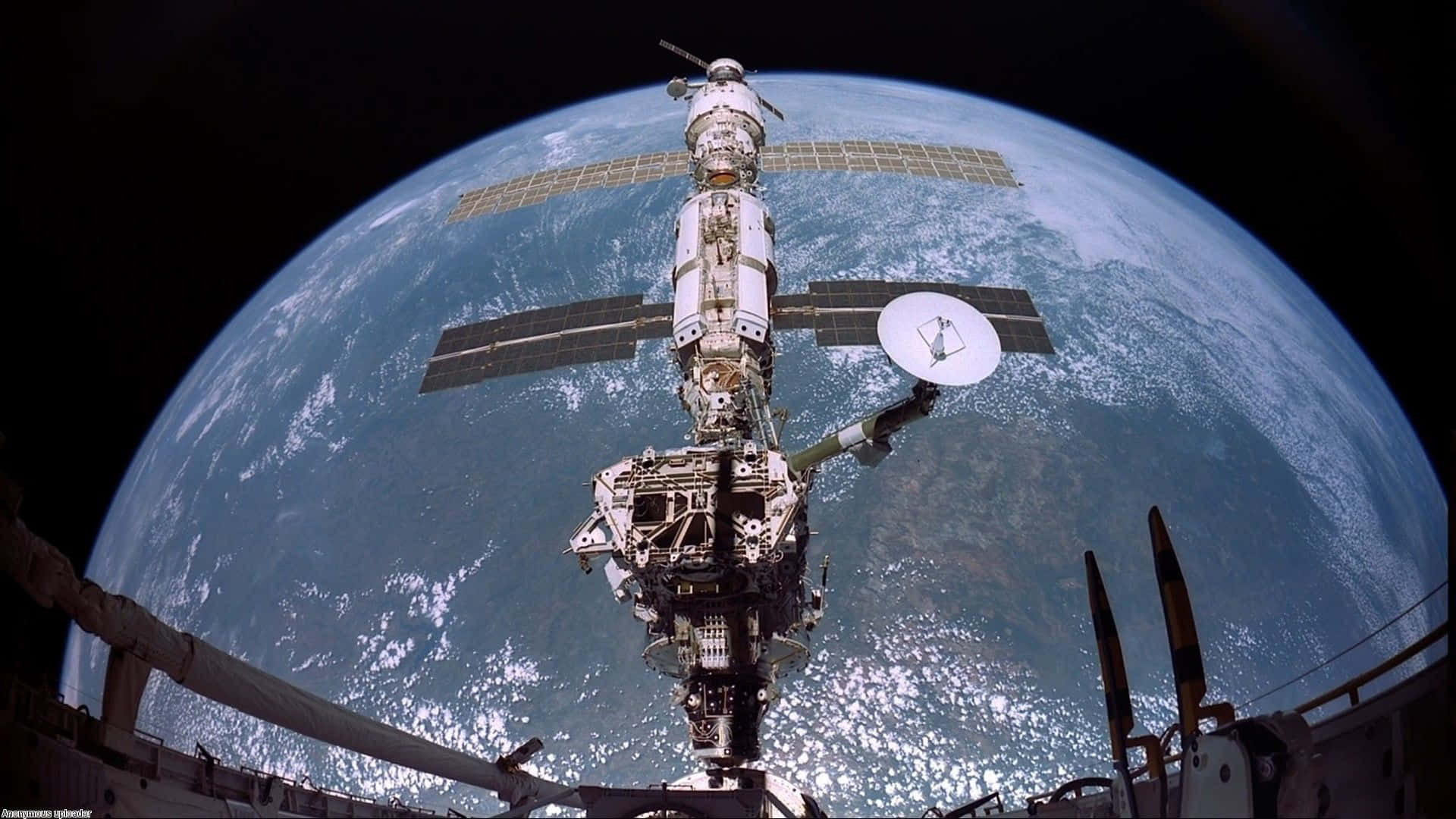 Einblick Auf Die Internationale Raumstation Von Der Raumstation Aus