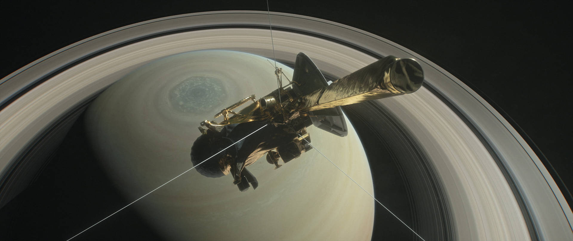 Satellite Saturn 4k Background