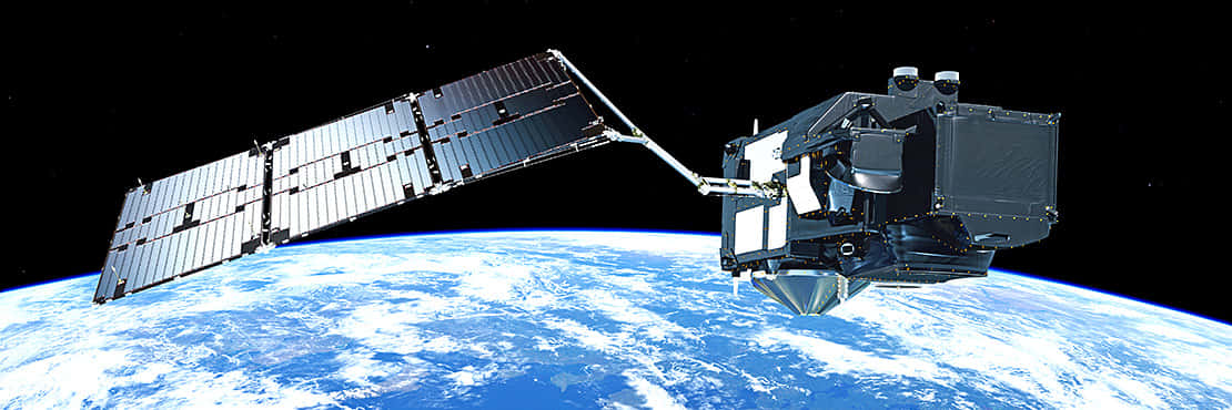 Innovative Satellite Technology in Orbit Wallpaper