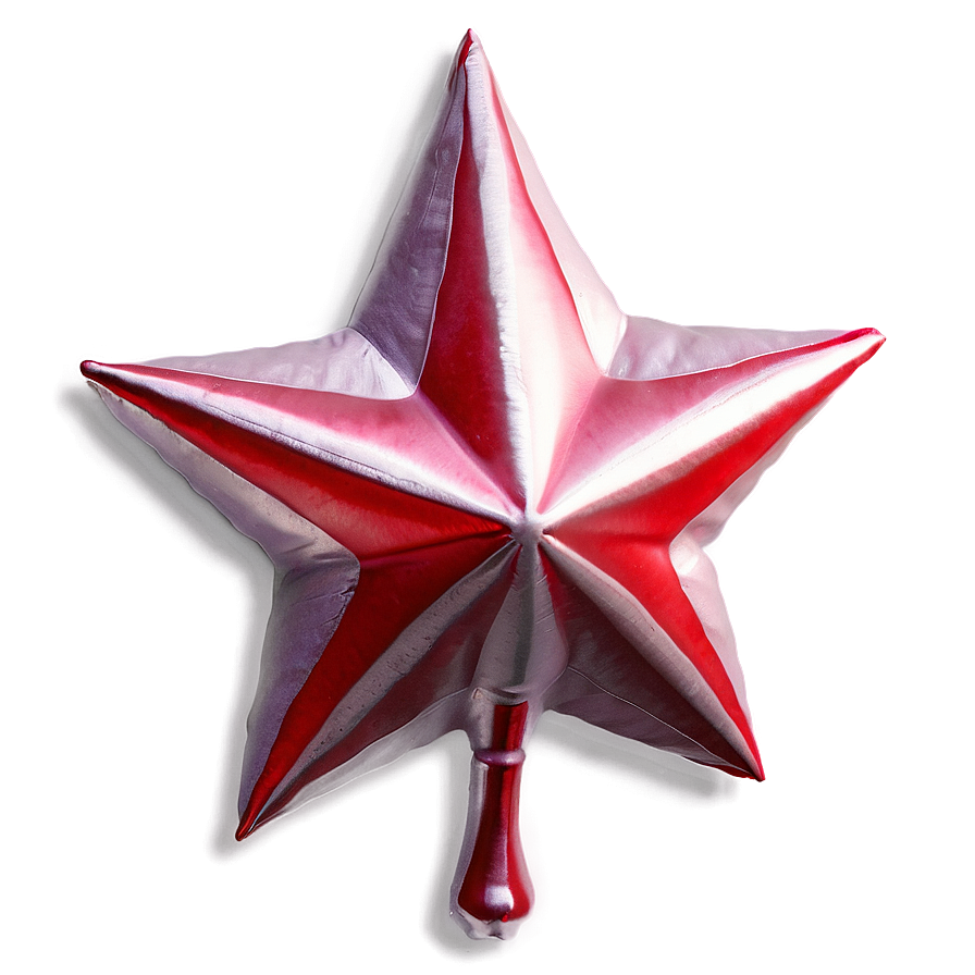 Satin Red Star Png Cpb36 PNG
