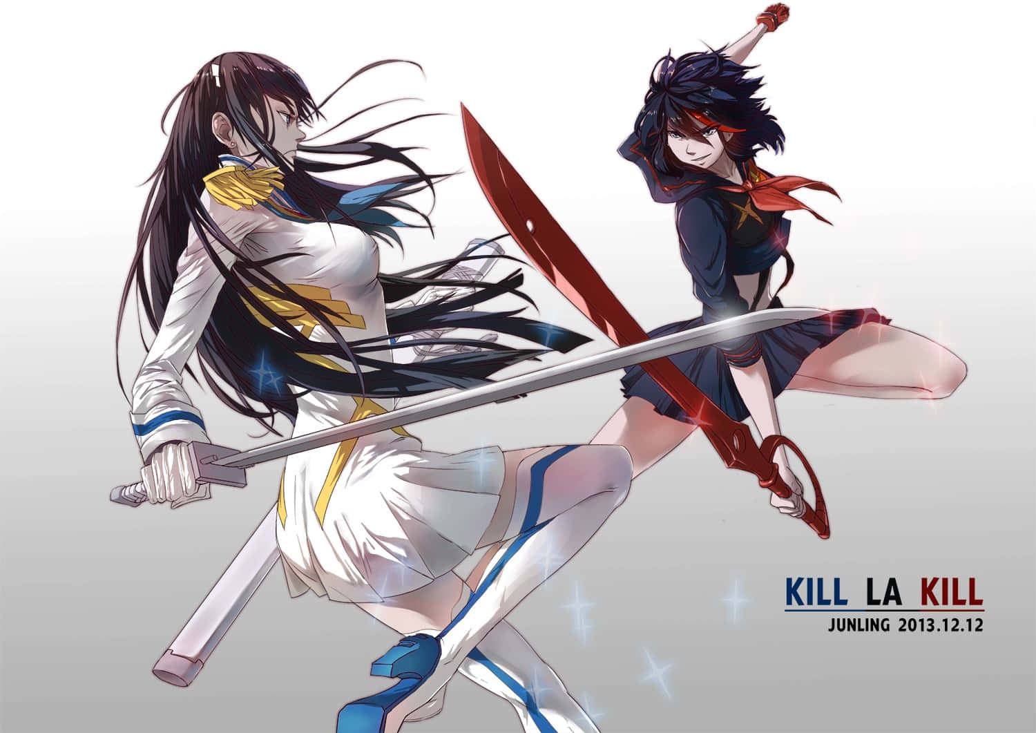 “All that stand in my way, answer to me!” – Satsuki Kiryuin Wallpaper