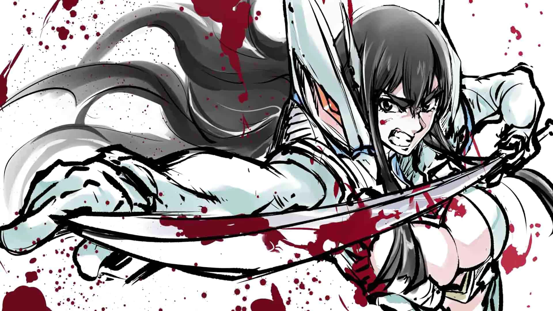 Satsuki Kiryuin stands in defiance of all those who have done her wrong Wallpaper