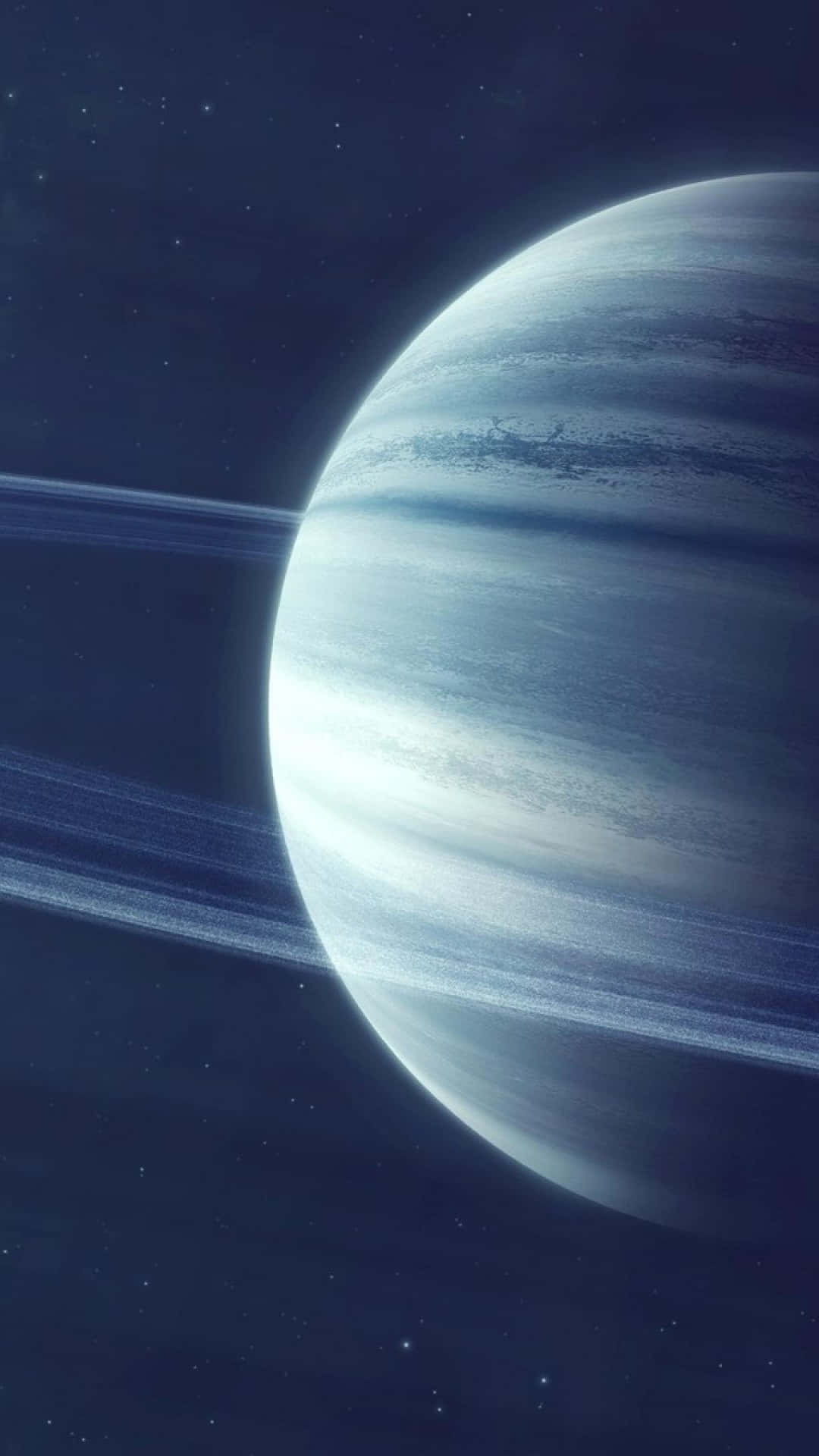 Majestic Saturn in Outer Space