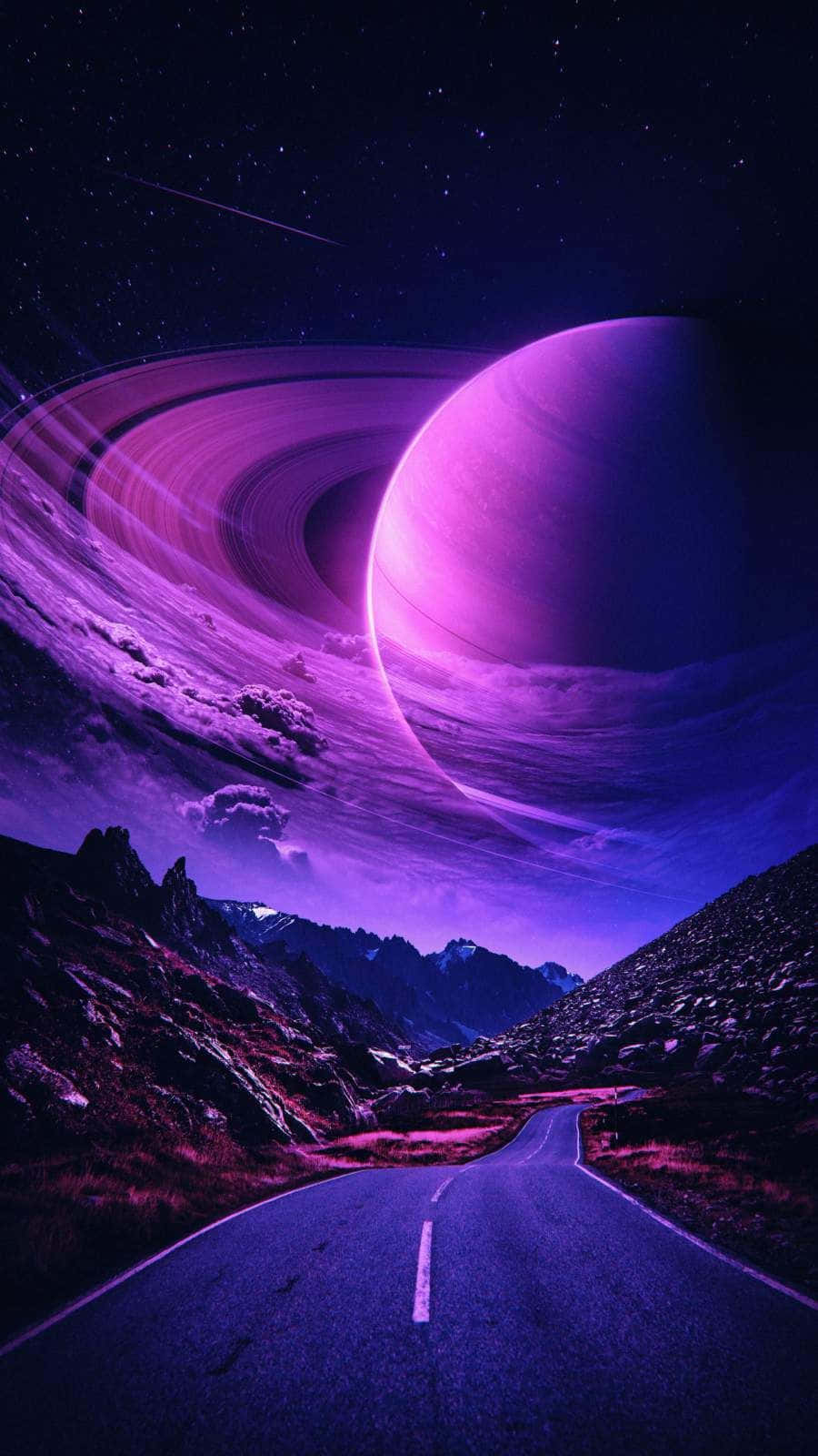 Majestic Saturn in the Cosmos