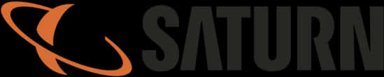 Saturn Logo Black Background PNG