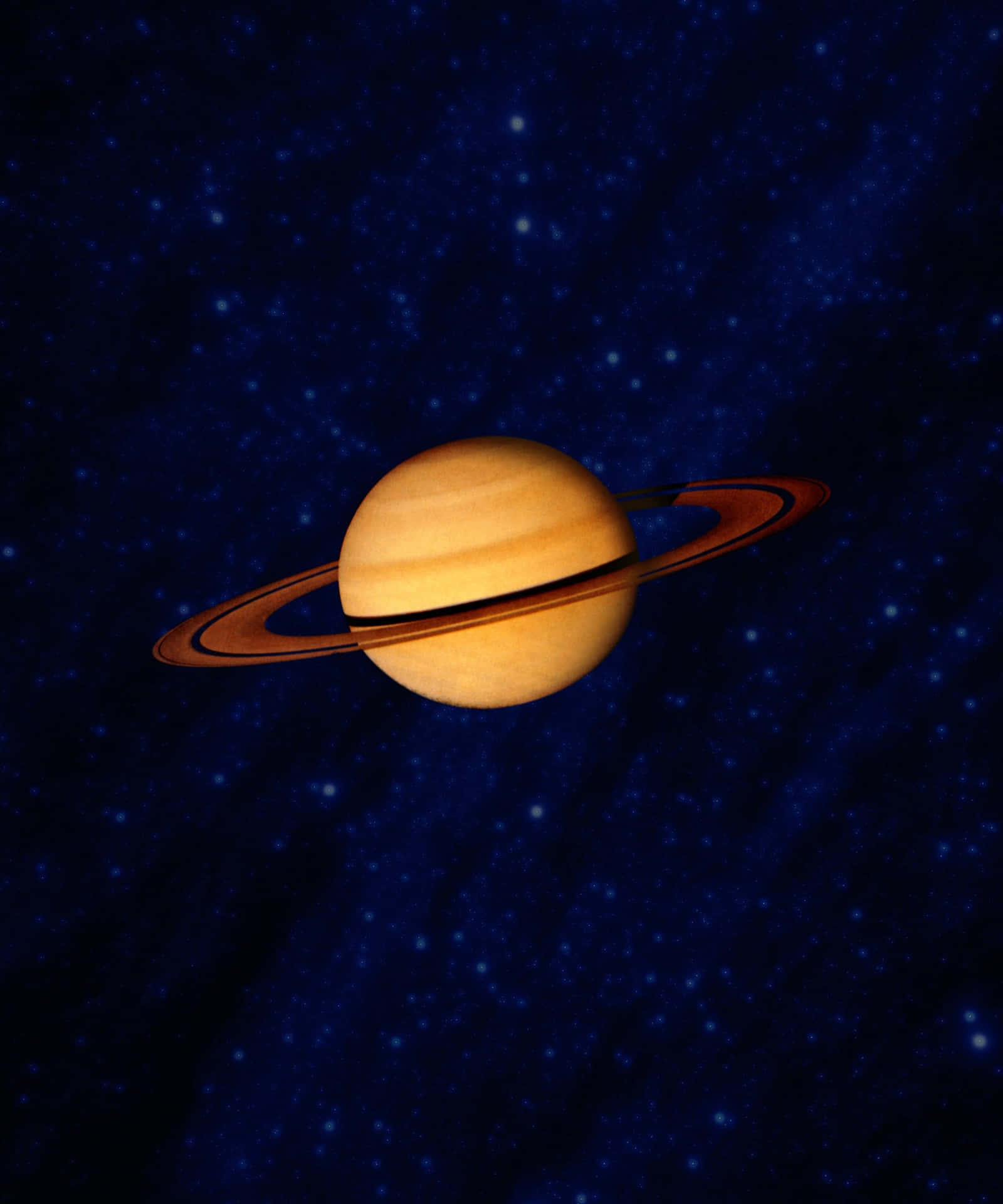 Saturnusoch Dess Ringar Står I Imponerande Klarhet Mot Det Svarta Tomrummet I Rymden.