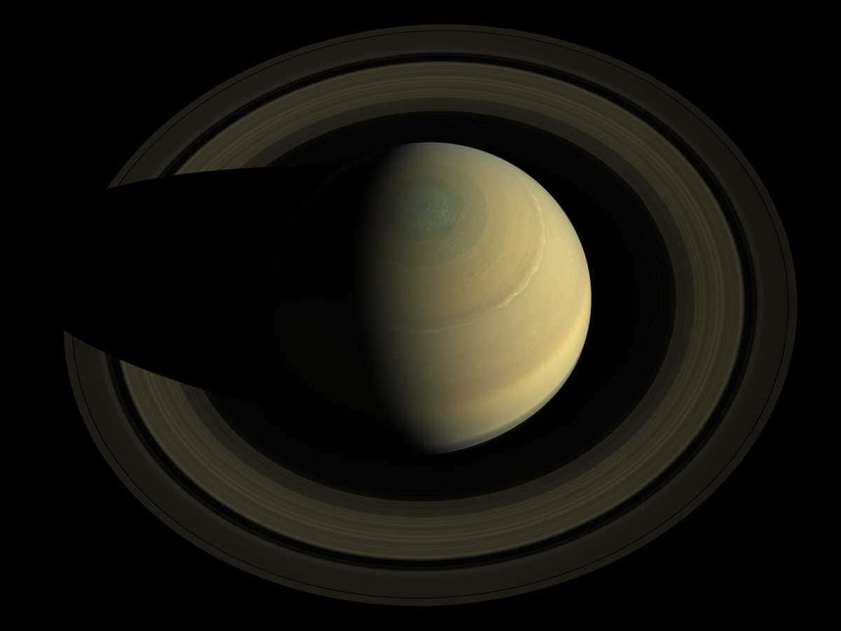 Demajestætiske Ringe Omkring Saturn.