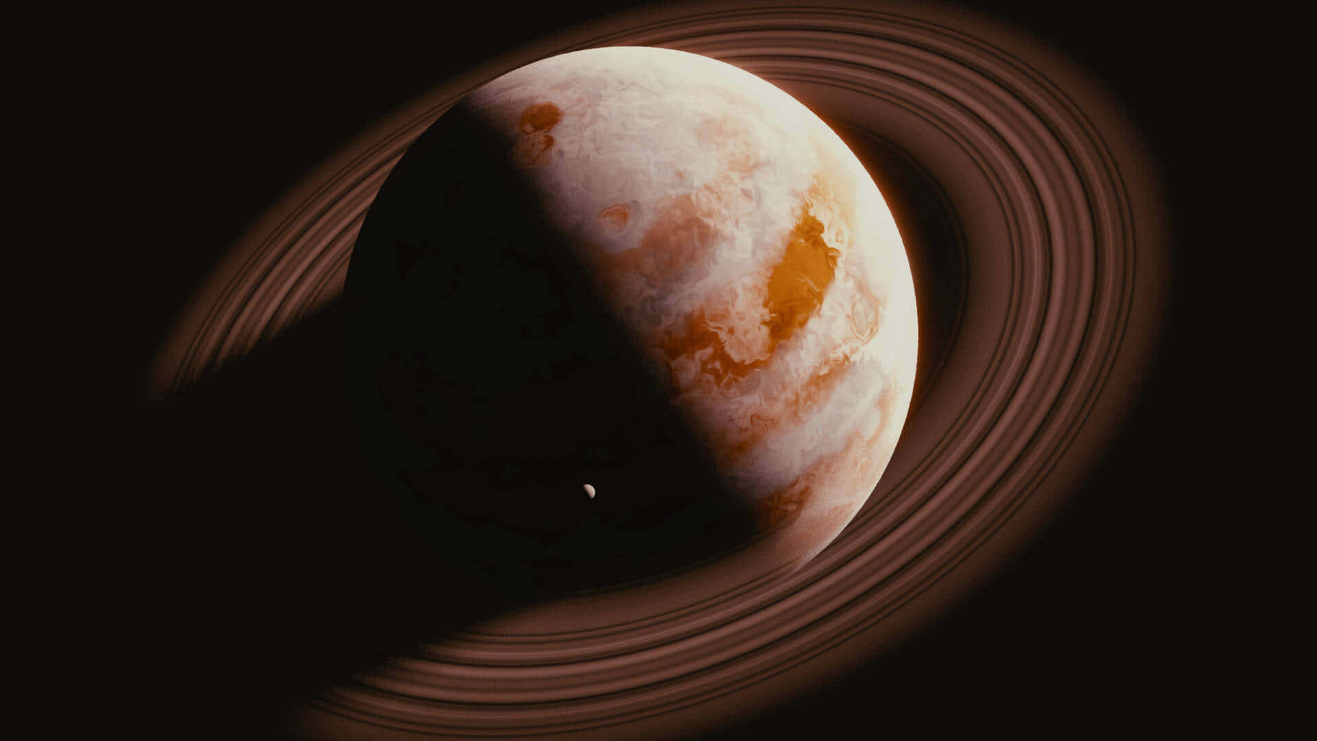 Demajestätiska Ringarna Runt Saturnus.