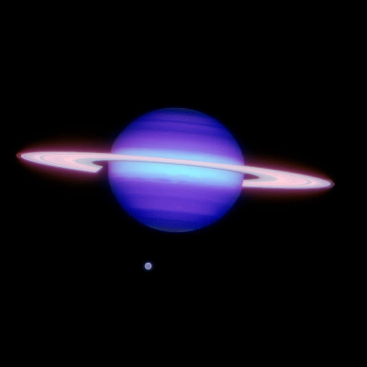 Fået Levende Glimt Af Saturn Og Dens Fantastiske Ringe.