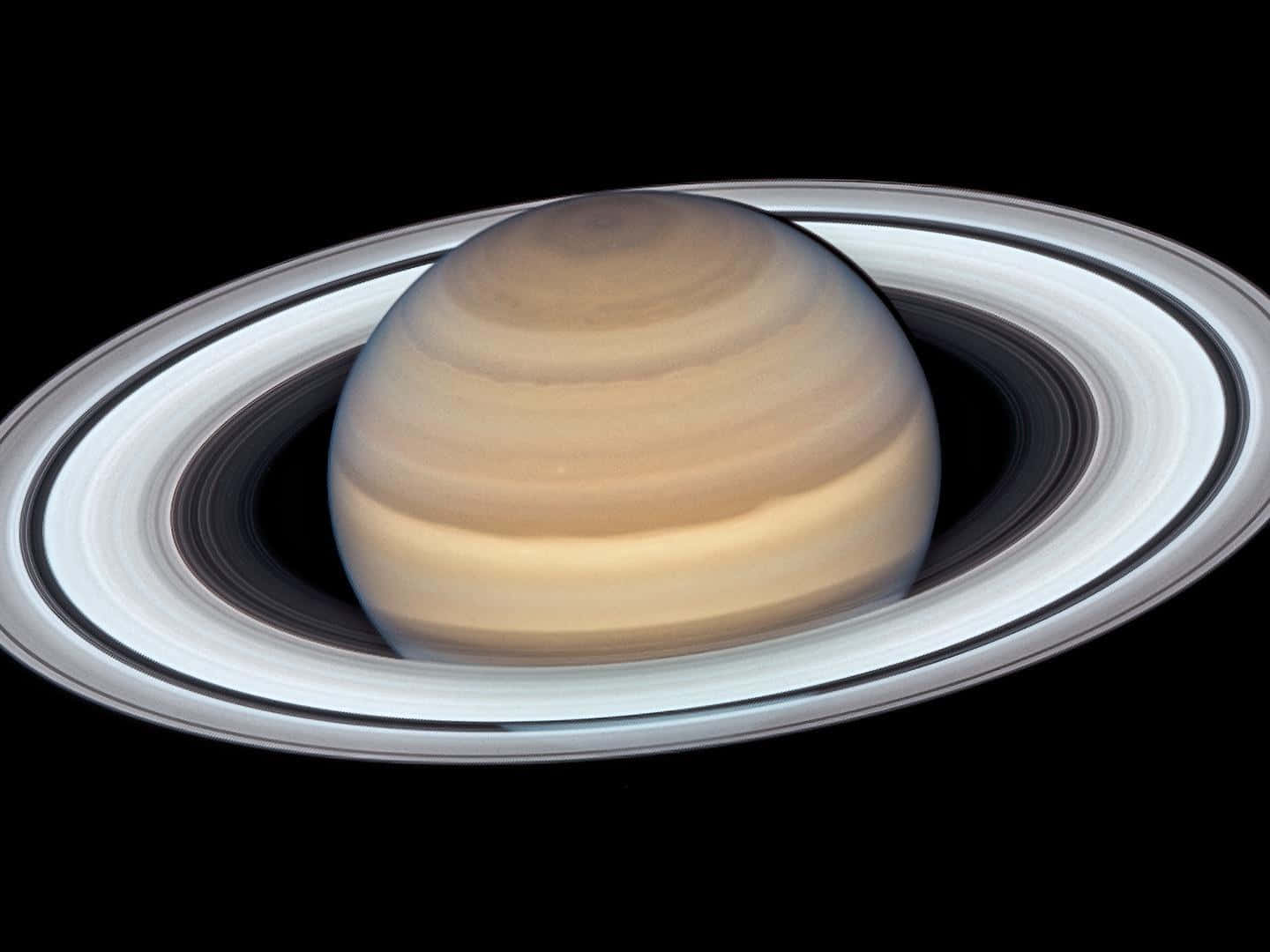 A beautiful, up-close shot of Saturn's majestic rings