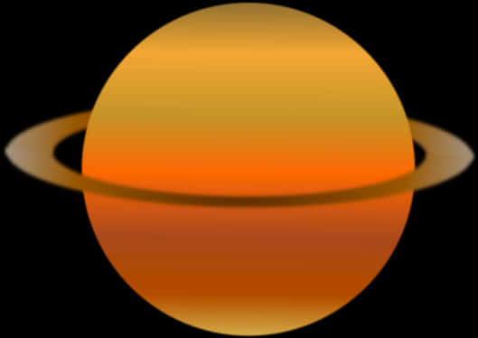 Saturn Planet Illustration PNG