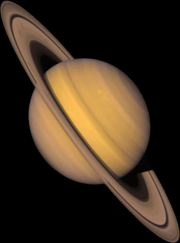 Saturn Planet Rings Portrait PNG