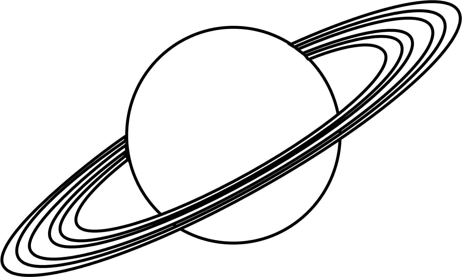 Saturn Planet Vector Illustration PNG