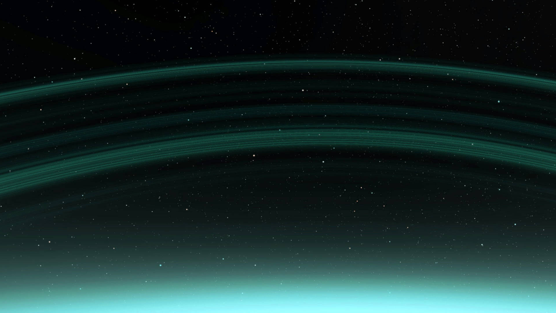 Saturn Rings Teal 4k