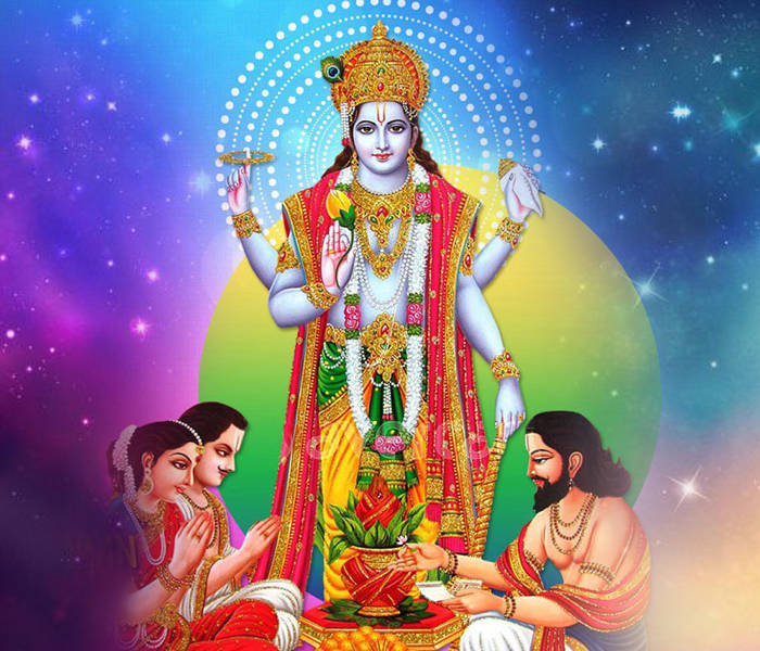 Download Satyanarayana Swamy Galaxy Background Wallpaper 