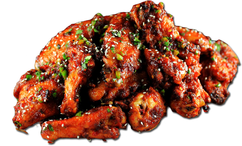 Saucy Chicken Wings Appetizer.png PNG