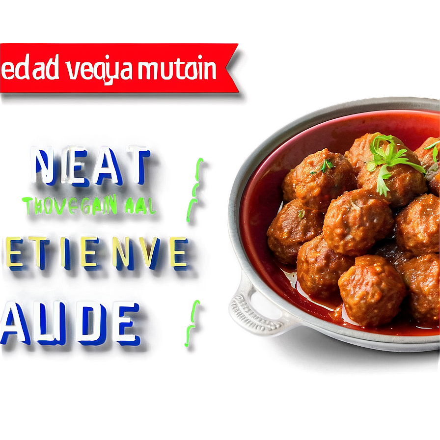 Saucy_ Meatballs_ Dish PNG