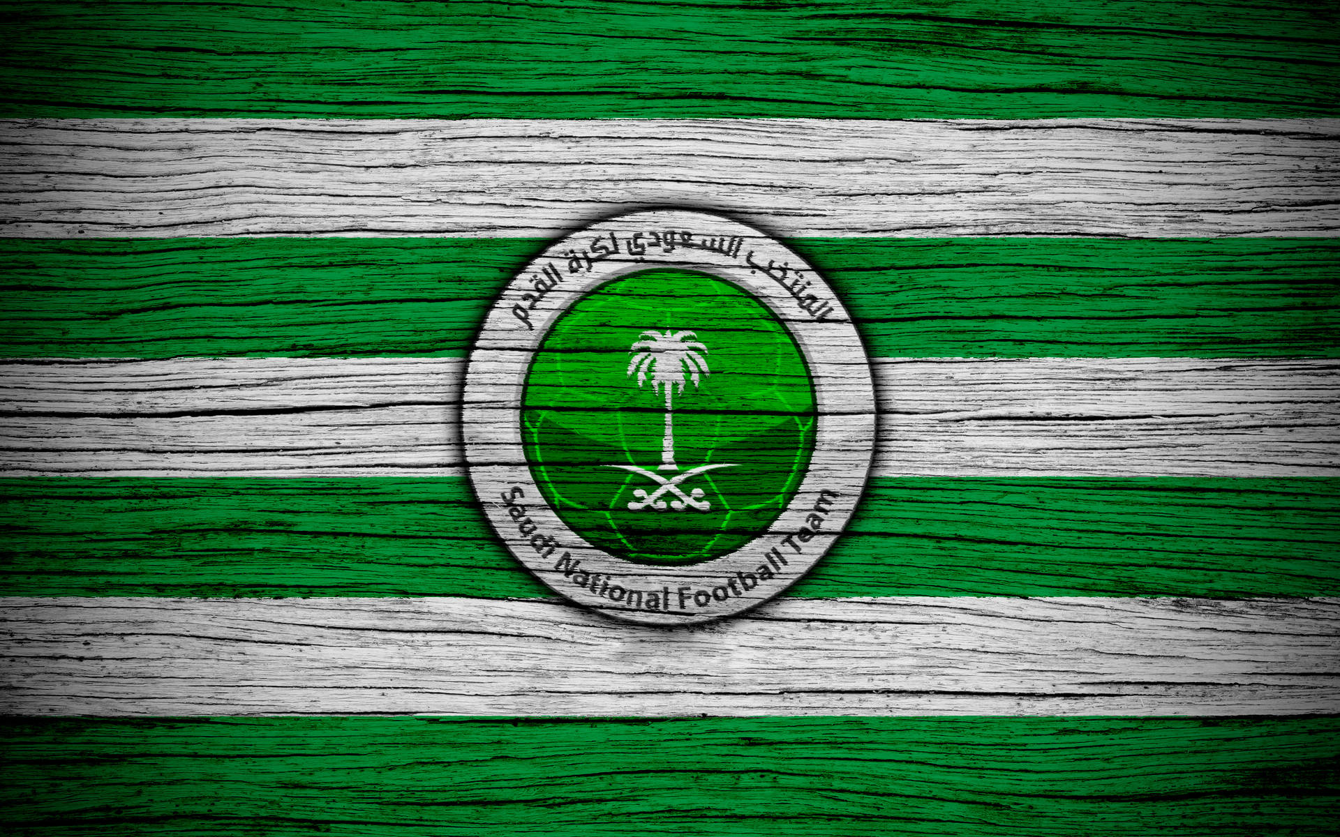 Saudi Arabia National Football Team Wood Sign Wallpaper