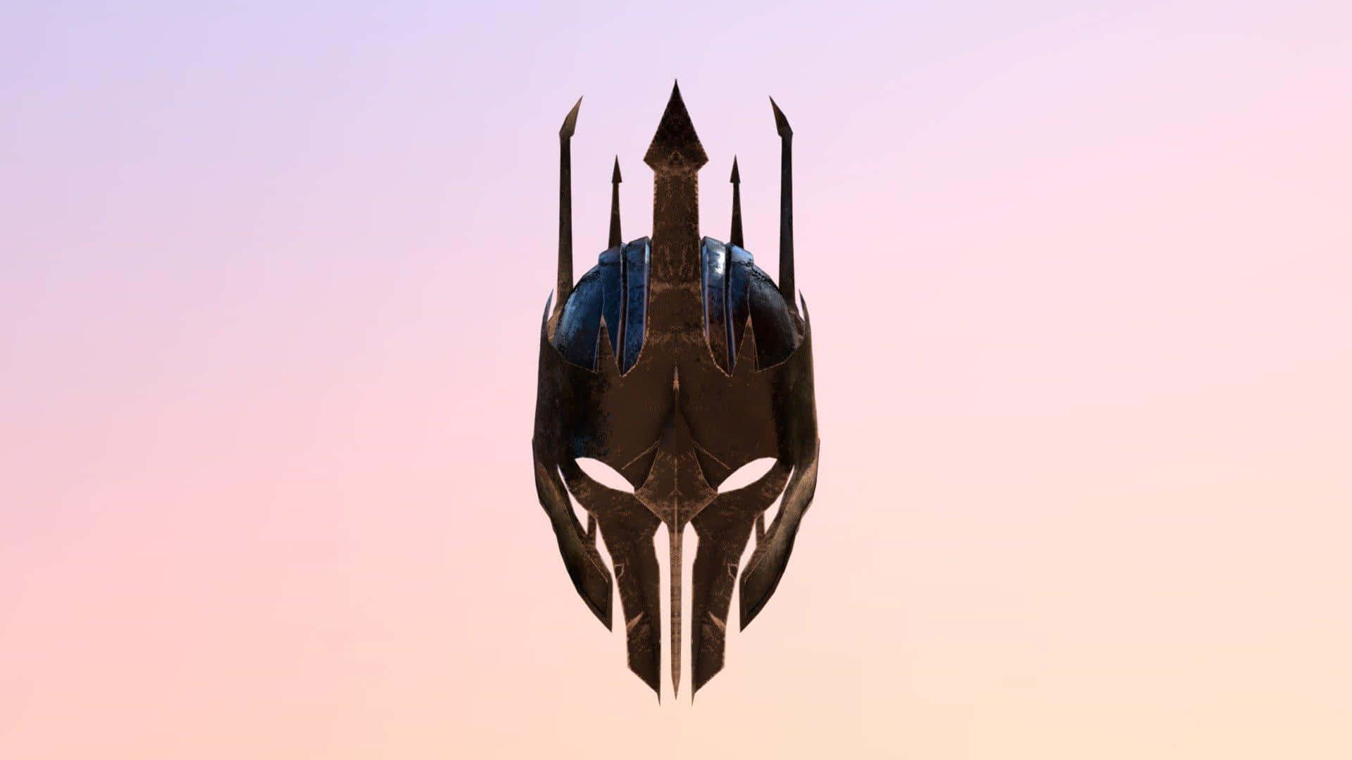 Sauron Helmet Against Twilight Sky Wallpaper