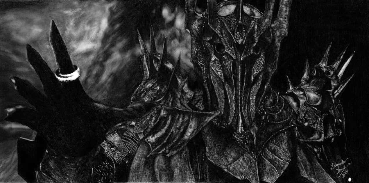 Desatatu Fuego Interior Y Juega A Sauron: Shadow Of War. Fondo de pantalla