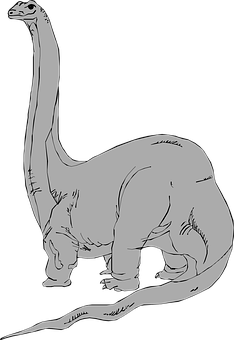Sauropod Dinosaur Silhouette PNG