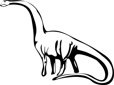 Sauropod Silhouette Art PNG
