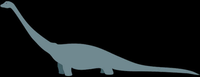 Sauropod Silhouette Dinosaur Profile PNG